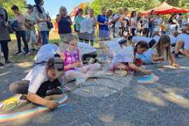 Разград - рисунка на асфалт - празник