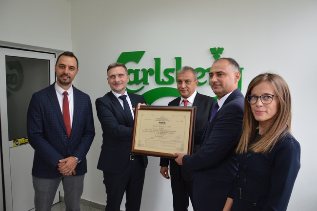 Община и бизнес заедно за развитието на Благоевград!  Карлсберг България ще открие нова CAN линия в пивоварната си в Благоевград, компанията получи сертификат за инвестиции клас „А“