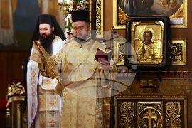 Храм "Света Неделя" - съборна архиерейска Света литургия - патриарх Неофит - годишнина