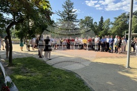 Казанлък - Христо Ботев - поднасяне на венци и цветя