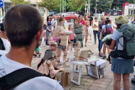 Петрич - Сдружение „Млад планинар" - посрещане