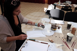 Плевен - Ивелина Христова - J’IVart - рисуване с кафе