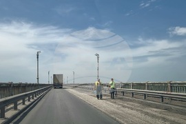 Русе - Дунав мост - асфалтиране