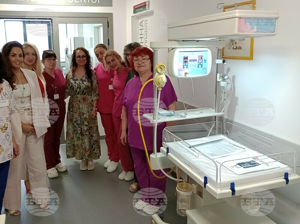 Фондация дари термо легло на отделението по неонатология в болницата във Велико Търново