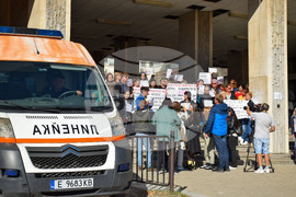 Благоевград - медици - протест