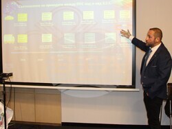  директорът на Националното тол управление Георги Темелков по време на кръгла маса на тема „Две години тол система – плюсове и минуси"