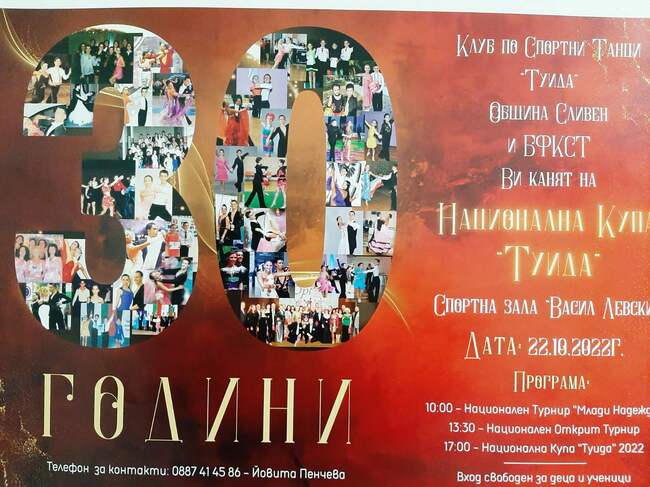 Общо 584 заявки от 23 клуба има за тазгодишното издание на Национална Купа по спортни танци в Сливен