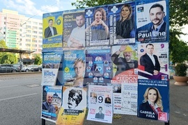 Румъния - предизборни плакати