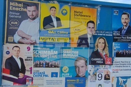 Румъния - предизборни плакати