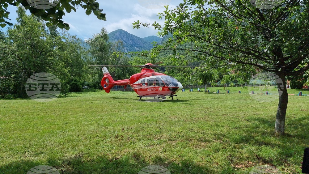 Враца - прехвърляне на пострадали с хеликоптер