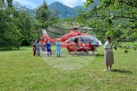 Враца - прехвърляне на пострадали с хеликоптер