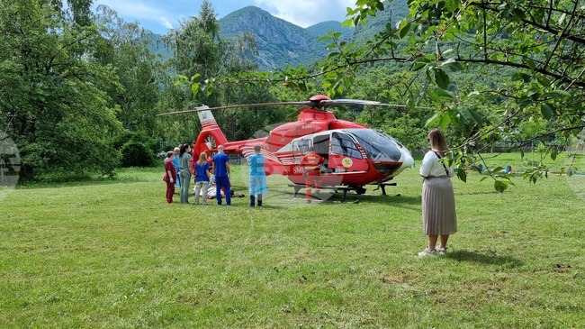 Враца - прехвърляне на пострадали с хеликоптер