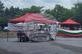 Гълъбово - премиер - пътна блокада - протест