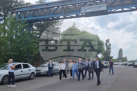 Гълъбово - премиер - пътна блокада - протест