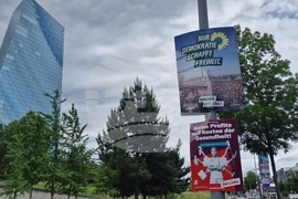 Германия - Франкфурт - изглед - евроизбори - ежедневие