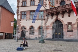 Германия - Франкфурт - изглед - евроизбори - ежедневие