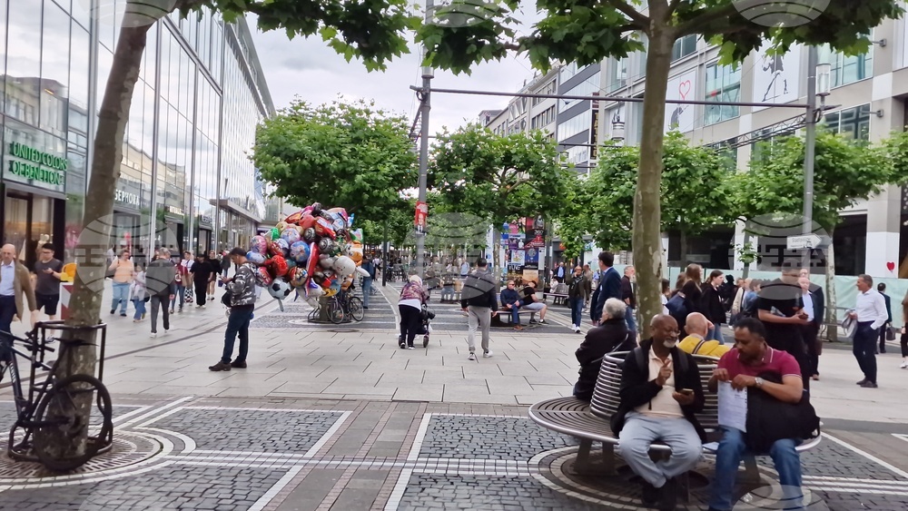 Германия - Франкфурт - изглед - евроизбори - ежедневие