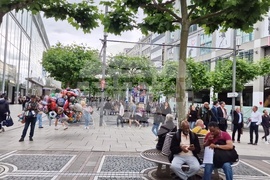 Германия - Франкфурт - изглед - евроизбори - ежедневие