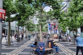 Германия - Франкфурт - изглед - евроизбори - ежедневие