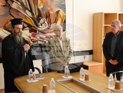 Снимка: Югозападен университет „Неофит Рилски“ – Благоевград - Негово Високопреосвещенство Неврокопският митрополит Серафим проведе среща-разговор със студенти в ЮЗУ „Неофит Рилски“