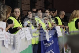 Синдикат на служителите в затворите в България - протест