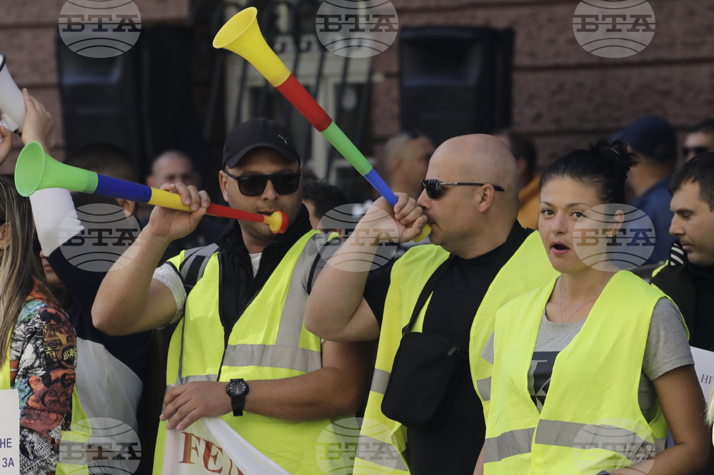 Синдикат на служителите в затворите в България - протест