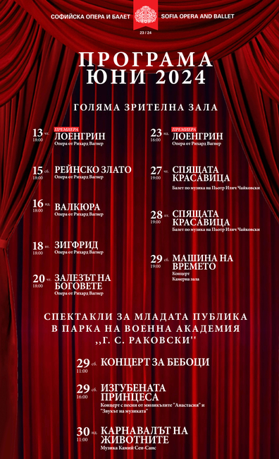 Софийска опера и балет: След броени дни започва SOFIA OPERA WAGNER FESTIVAL 2024