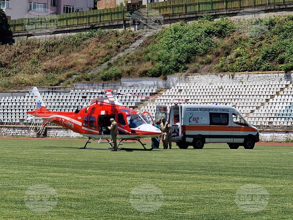 Мъж на 52 години е транспортиран с въздушна линейка от Петрич до столична болница 