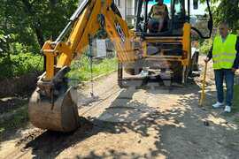 Гурково - улица - първа копка