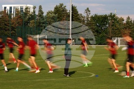 Младежки национален отбор по футбол - тренировка