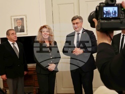 Снимка: Прессекретариат -Вицепрезидентът Йотова и хърватският премиер Пленкович се обявиха за приемането заедно на България и Хърватия в Шенген