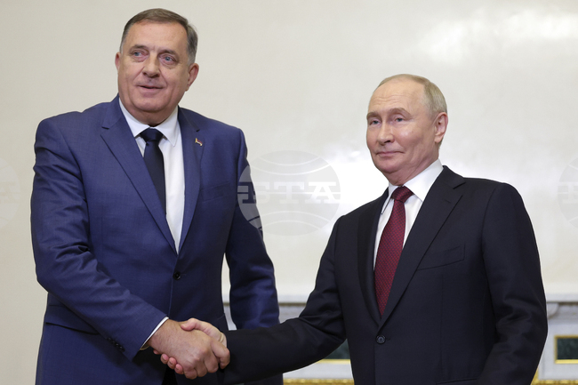 Путин се е срещнал с делегация от босненската Република Сръбска в Москва вчера