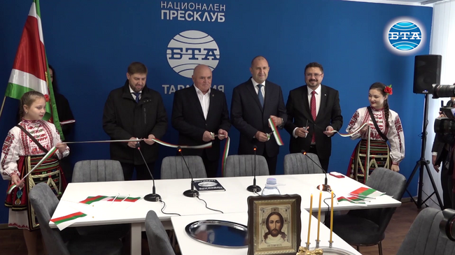 БТА вече има собствена зала за национален пресклуб в Тараклия, президентът присъства на откриването