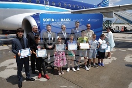 Летище София - полет по линия Баку - София - Баку - посрещане
