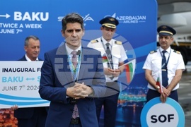 Летище София - полет по линия Баку - София - Баку - посрещане