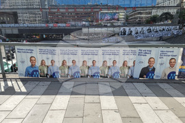 Швеция - Стокхолм - евроизбори - агитация