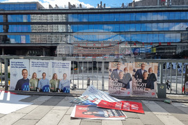 Швеция - Стокхолм - евроизбори - агитация