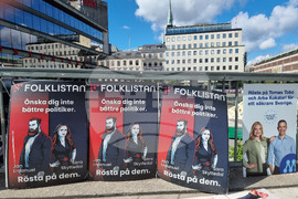 Швеция - Стокхолм - евроизбори - агитация