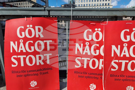 Швеция - Стокхолм - евроизбори - агитация