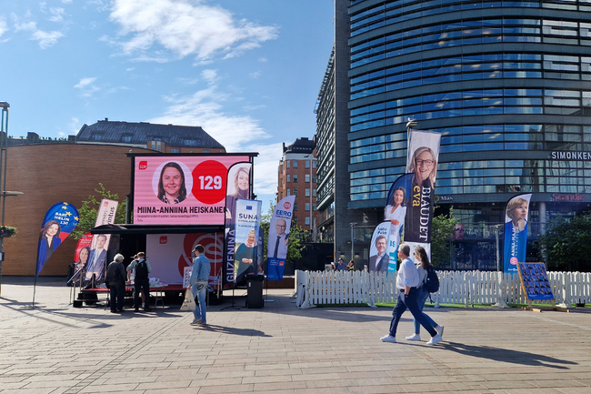  Финландия - Хелзинки - предизборни плакати
