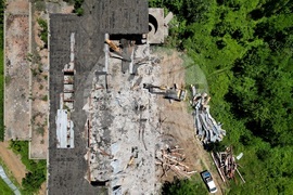 Горна баня - детска болница - разчистване на терена