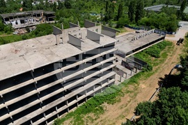 Горна баня - детска болница - разчистване на терена