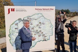 Северна Македония - железопътен Коридор 8 - строителство - начало