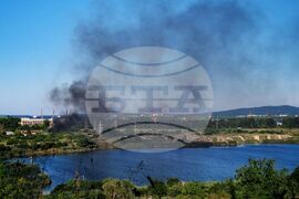 Бургас - Южна индустриална зона - дим