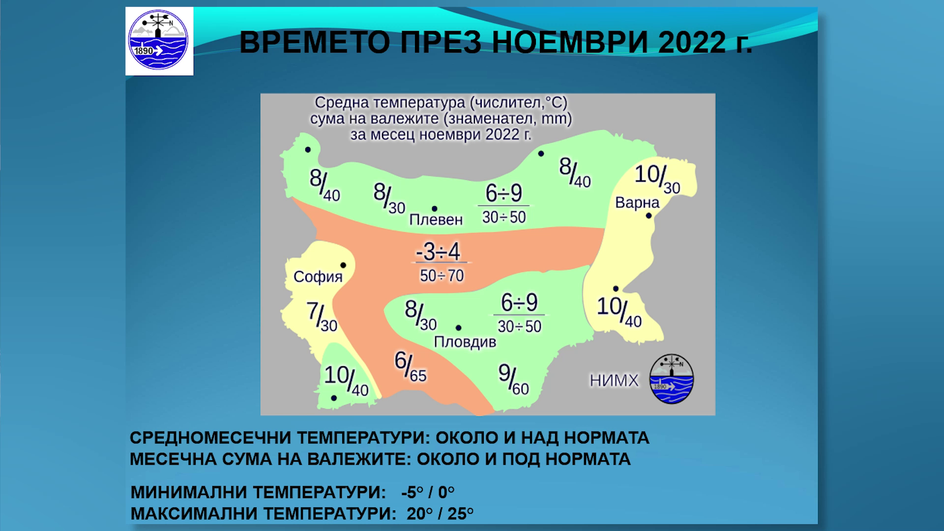 БТА :: Най-ниските температури през ноември у нас ще са между минус 5 и ...