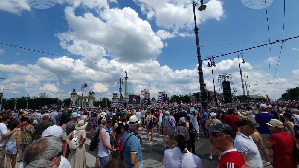 Унгария - ТИСА - предизборен митинг