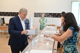 Монтана - избори - Румен Христов -  гласуване