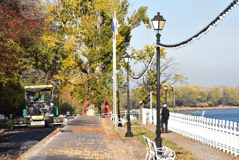 Видин - полагане на асфалт