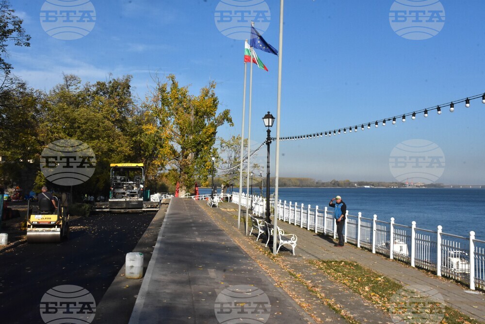 Видин - полагане на асфалт