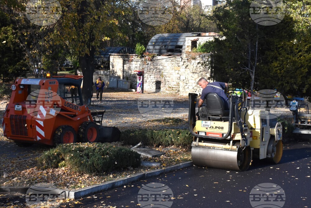 Видин - полагане на асфалт